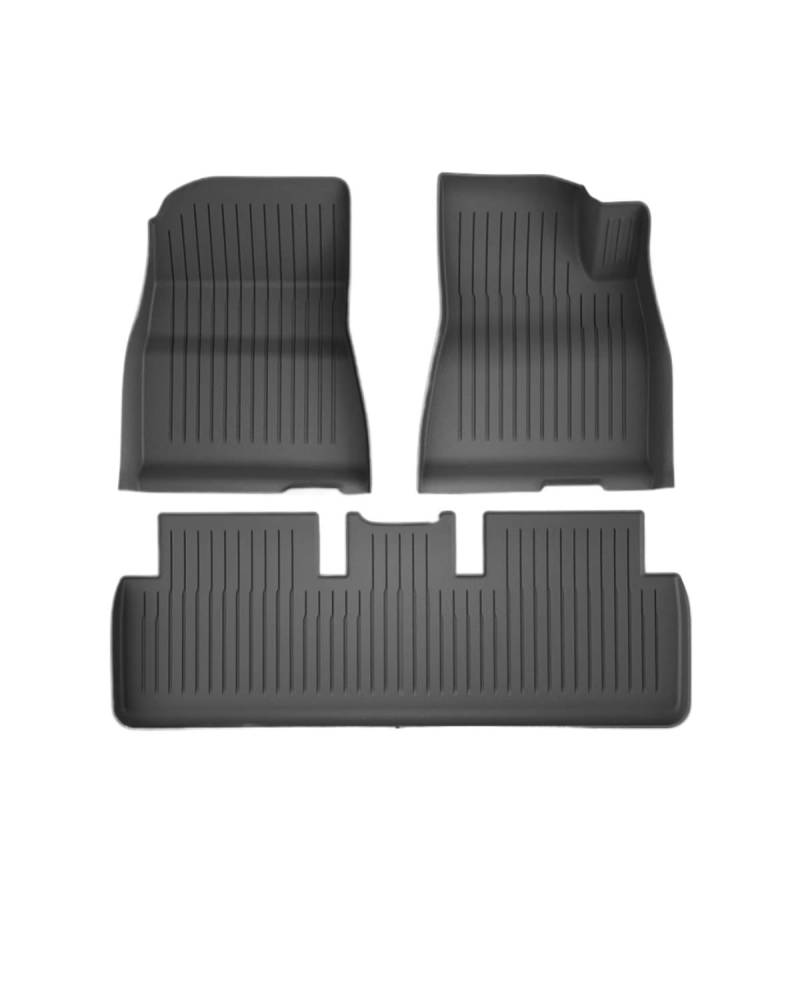 Boot Mat Für Teslaes Für Modell 3 Für Modell Für Y TPE wasserdichte Tragen-beständig Fuß Pad Auto Modifikation Zubehör Vorne Und Hinten Stamm Matte Kofferraummatte(M3 RHD 3pcs) von NBHGFF