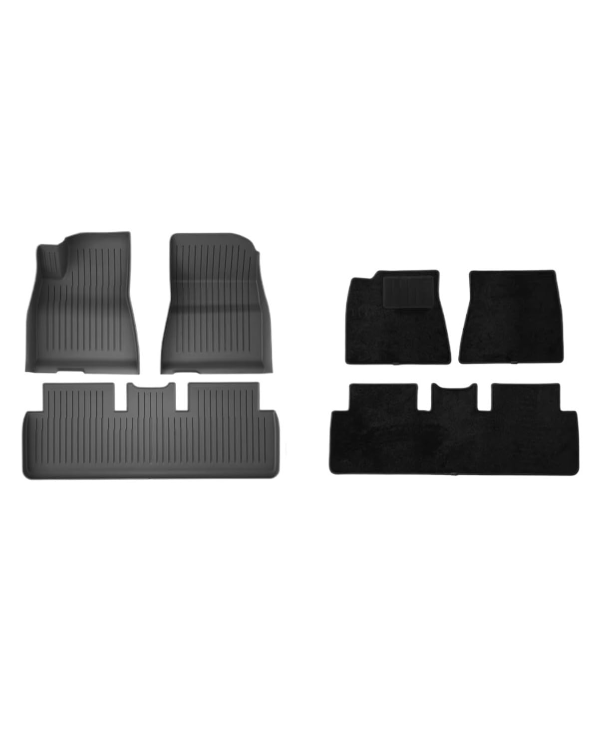 Boot Mat Für Teslaes Für Modell 3 Für Modell Für Y TPE wasserdichte Tragen-beständig Fuß Pad Auto Modifikation Zubehör Vorne Und Hinten Stamm Matte Kofferraummatte(M3 Trunk mat 6pcs) von NBHGFF