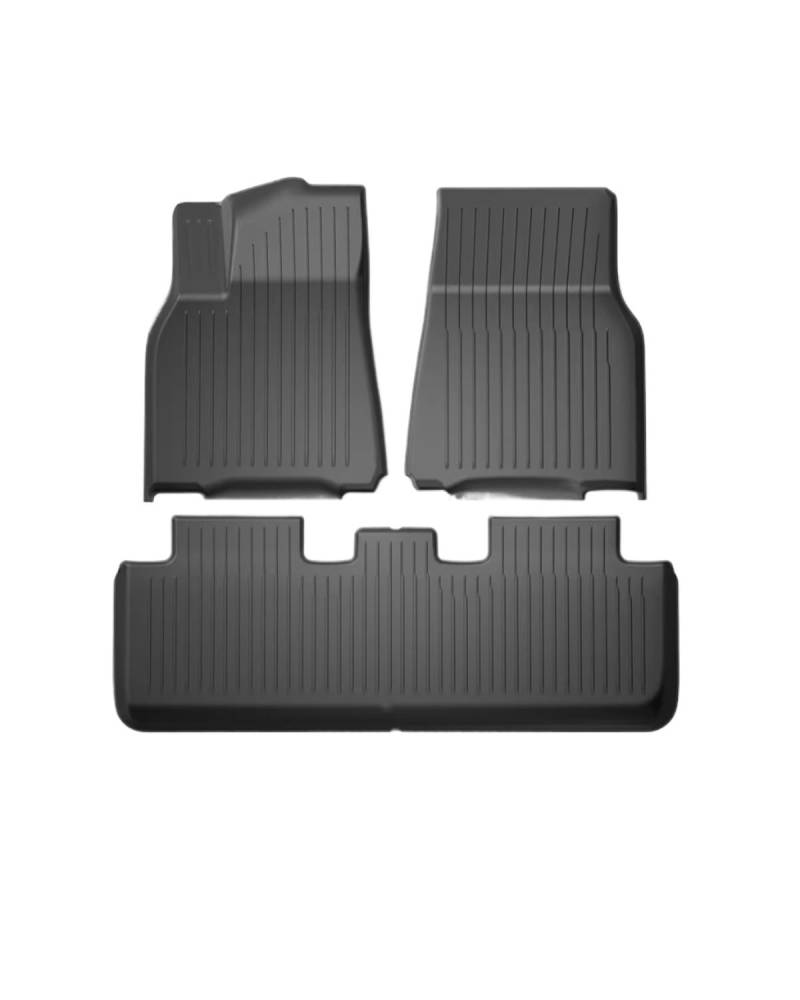 Boot Mat Für Teslaes Für Modell 3 Für Modell Für Y TPE wasserdichte Tragen-beständig Fuß Pad Auto Modifikation Zubehör Vorne Und Hinten Stamm Matte Kofferraummatte(My LHD 3pcs) von NBHGFF