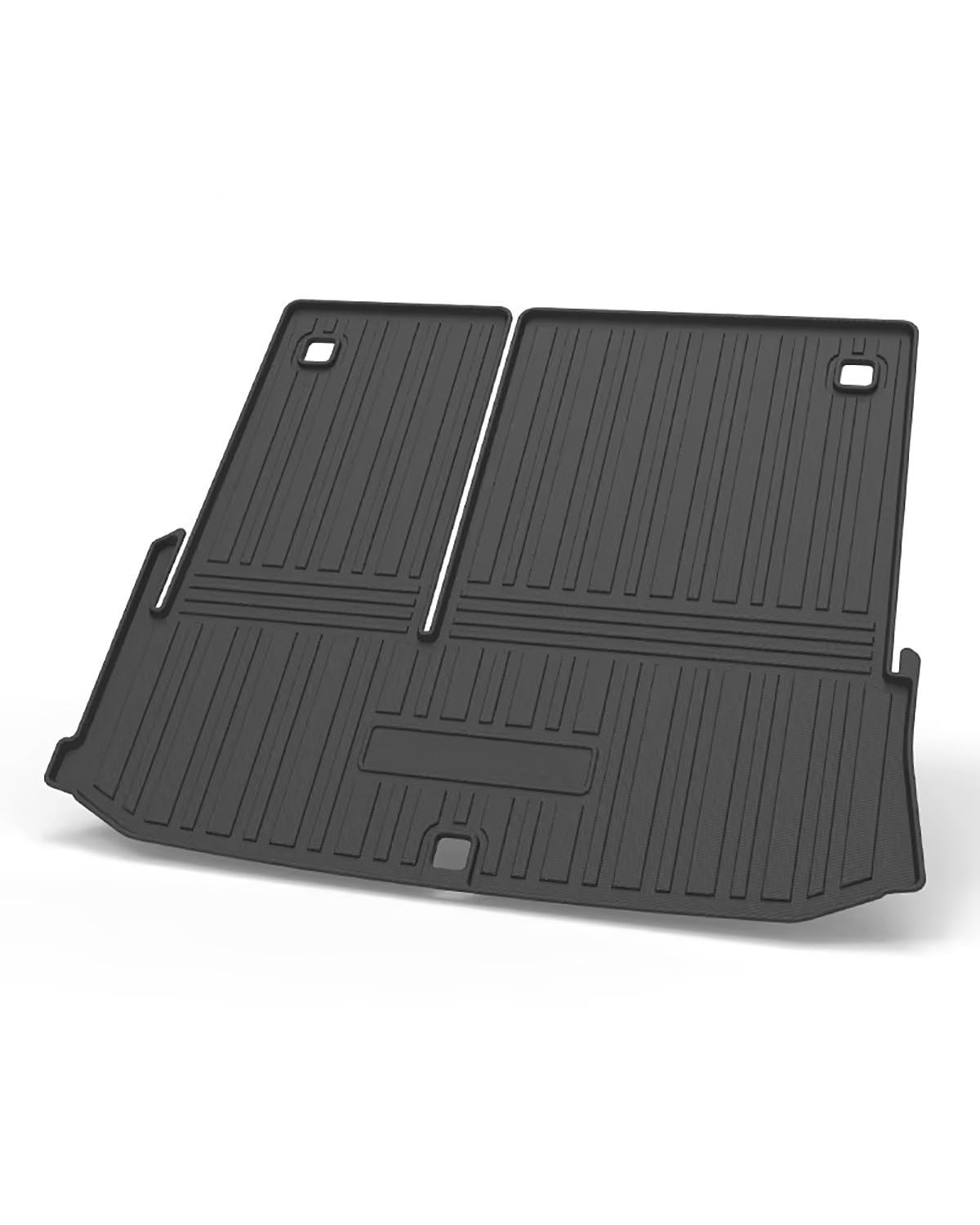 Boot Mat Für Toyota Für Highlander Für XU70 Für Refit 2020-2022 Zubehör Auto Liner Hinteren Koffer Cargo Boot TPO Stamm Matte Boden Fach Schlamm Kick Teppich Kofferraummatte(Side with Speaker) von NBHGFF