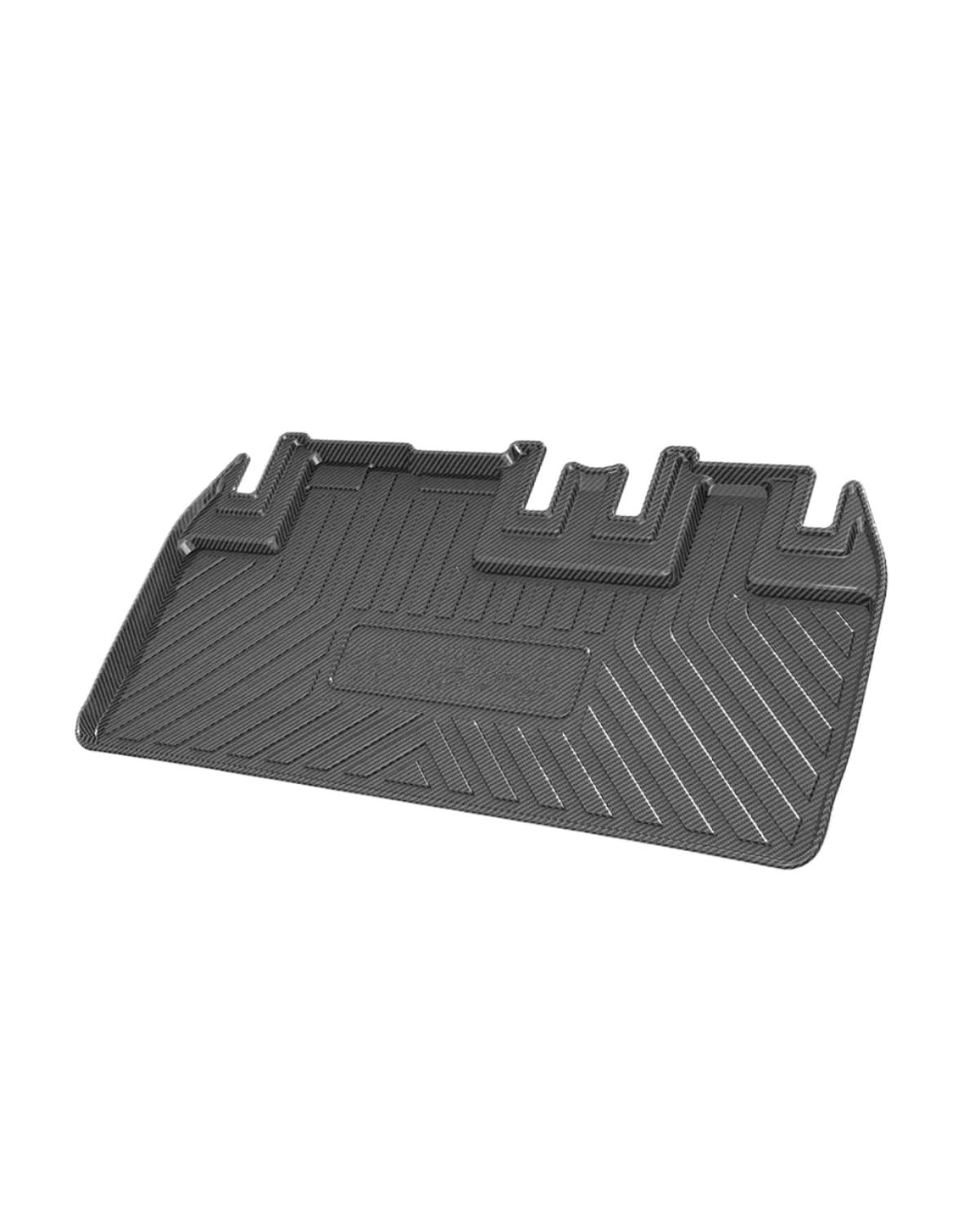 Boot Mat Für Toyota Für Sienna 2011-2020 Auto Hinten Stamm Abdeckung Matte Gummi TPV Wasserdicht Nicht-Slip Fracht Carbon Faser Muster Liner Zubehör Kofferraummatte von NBHGFF