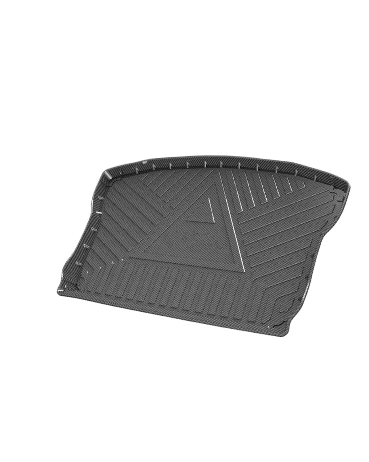 Boot Mat Für Toyota Für Yaris L 2014 2015 2016 Auto Hinten Stamm Abdeckung Matte Gummi TPV Wasserdicht Nicht-Slip Fracht Carbon Faser Muster Liner Kofferraummatte von NBHGFF