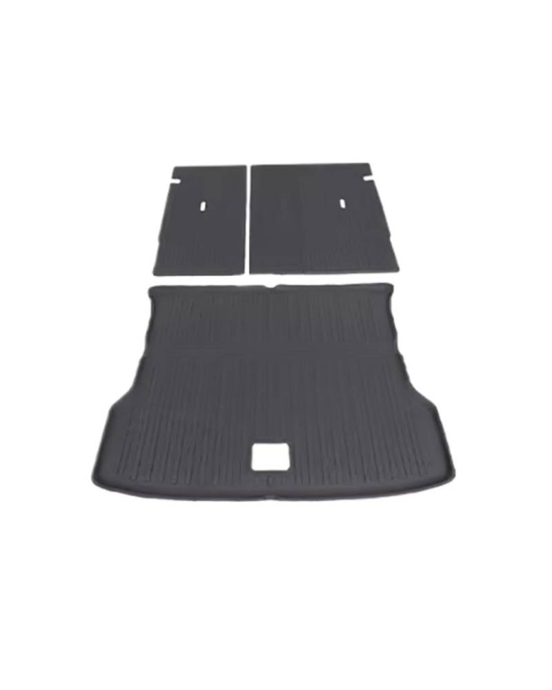 Boot Mat Für Xpeng Für G9 Für XiaoPeng 2022-2024 Auto Liner Hinteren Koffer Cargo Boot TPE Stamm Matte Boden Fach Hinten Sitz Rückenlehne Pad Auto Zubehör Kofferraummatte(Trunk mat-3pcs) von NBHGFF