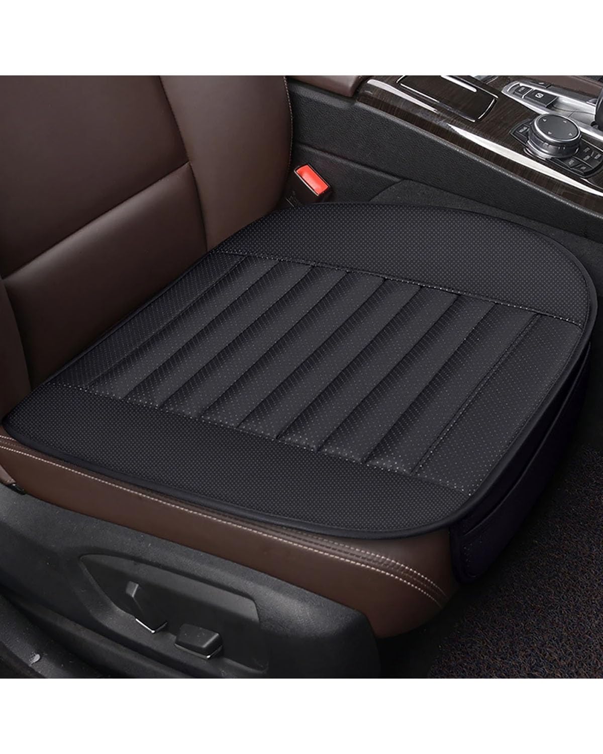 NBHGFF Auto Sitzauflagen Auto Sitz Abdeckung Schutz Für Kind Kinder Kinder Universal Auto Hinten Sitzbezüge Pad Schutz Fuß Auto Kissen Auto Zubehör Sitzbezüge Sitzauflagen(-02-Black seat Cover) von NBHGFF