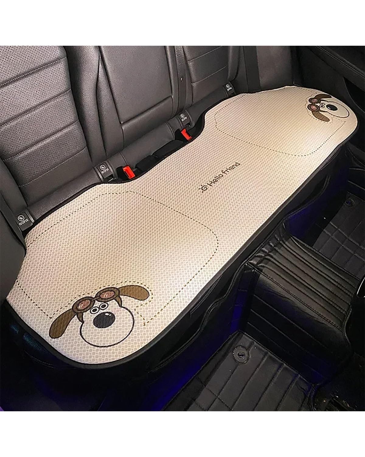 NBHGFF Auto Sitzauflagen Autokissen Universal Four Seasons Einzelstück Sommerkissen Cartoon Niedliche Sitzbelüftung 7-teiliges Set Sommerautokissen Sitzbezüge Sitzauflagen(11-Rear seat Cushion) von NBHGFF