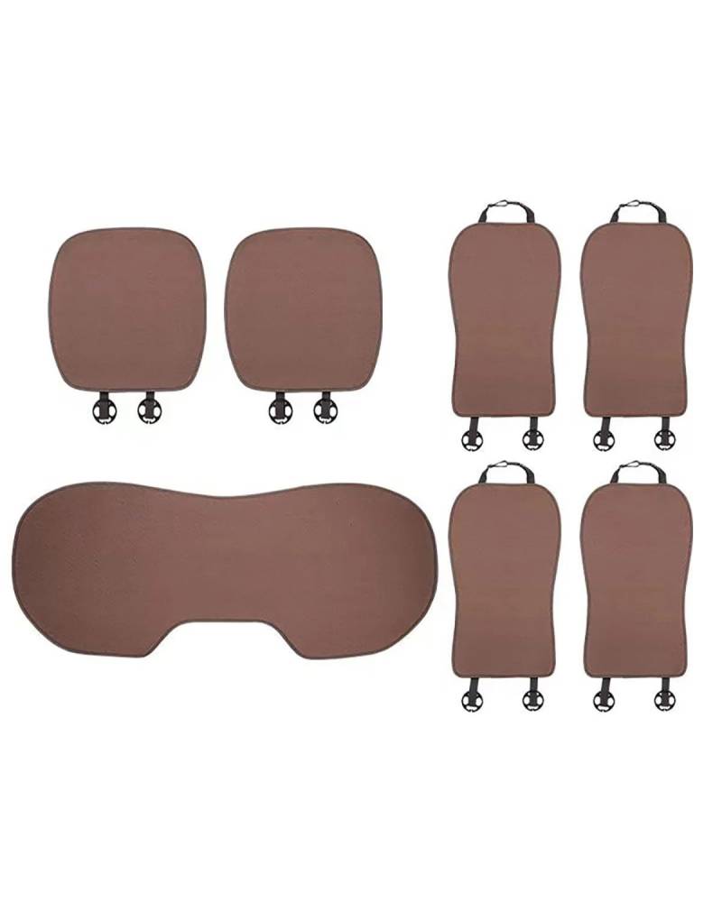 NBHGFF Auto Sitzauflagen Für Great Für Wall Tank 300 500 2022 2023 Auto Vorne Hinten Sitzkissen Protector Pad Zubehör Sitzbezüge Sitzauflagen(-06-7PCS Brown) von NBHGFF