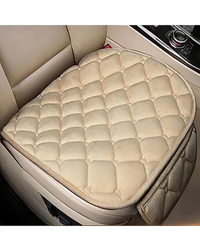 NBHGFF Auto Sitzauflagen Für Kompass M11 X45 Auto Sitzbezug Vorne/Hinten Sitzkissen Protector Pad Schwarz Rot Beige Grau Kaffee Braun Sitzbezüge Sitzauflagen(16-Beige seat 1pcs) von NBHGFF