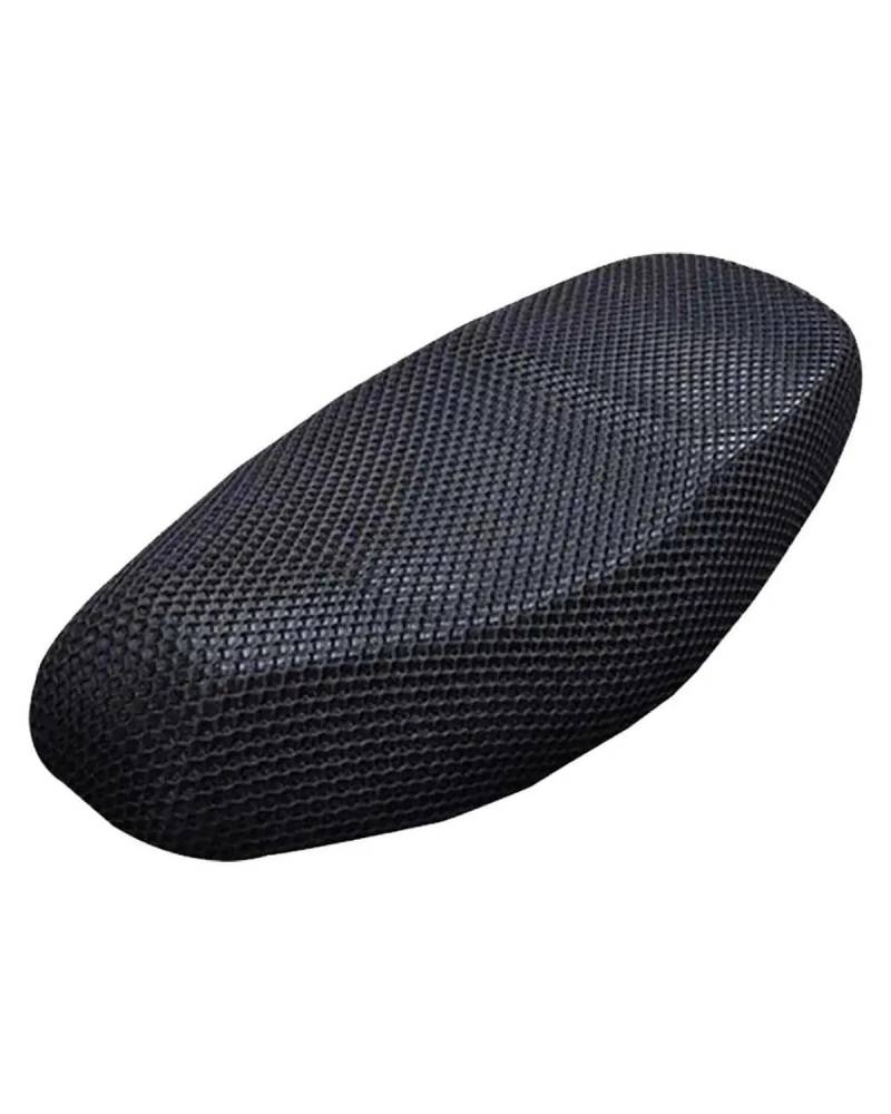 Sitzkissen Motorrad Atmungsaktive Sommer Cool 3D Mesh Motorrad Moped Motorrad Roller Schwarz Für Sitzbezüge Kissen Anti-Slip Pad Motorrad Sitzpolster von NBHGFF