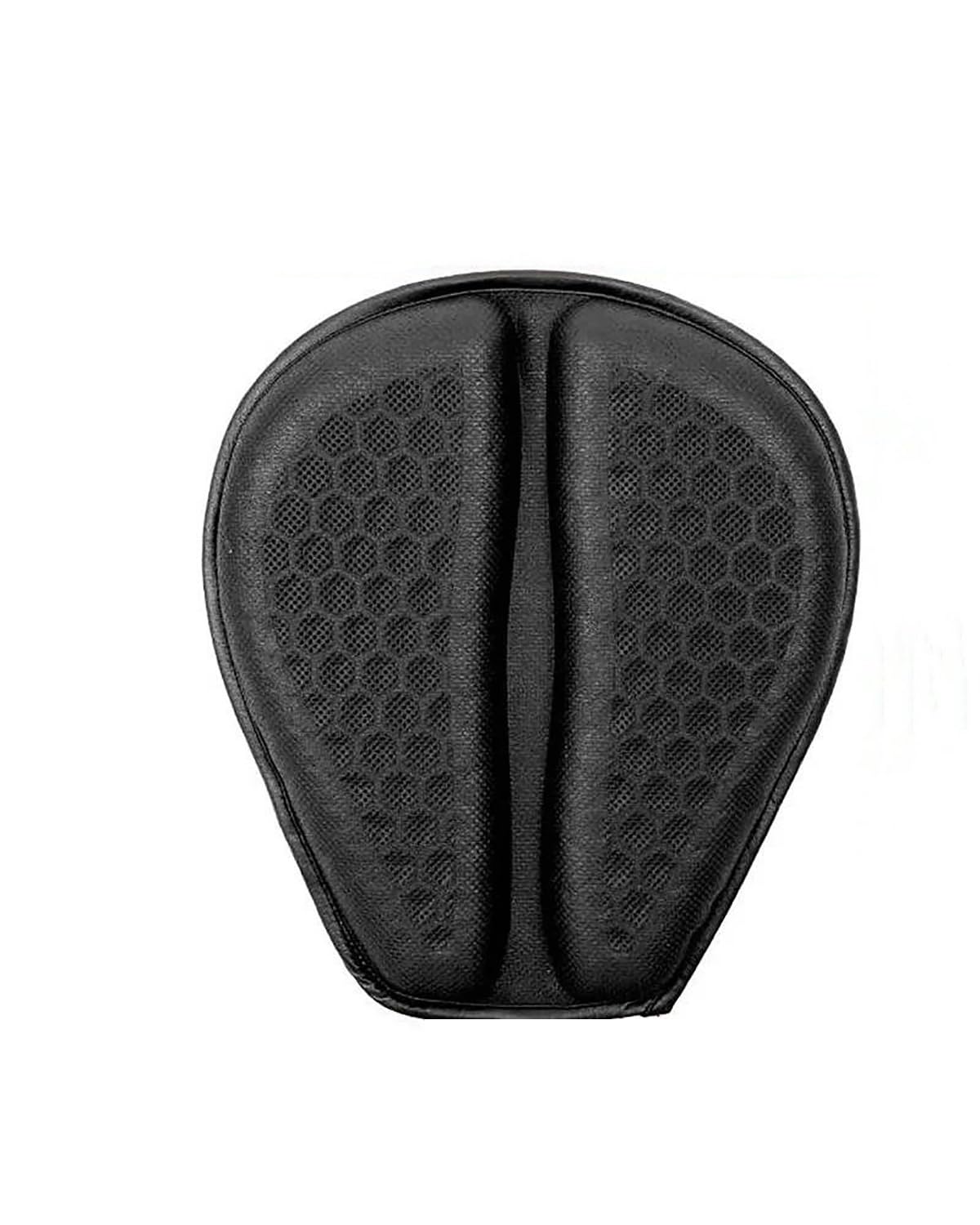 Sitzkissen Motorrad Motorrad Sitzkissen 3D Waben Anti-rutsch Motorrad Gel Sitzkissen Druckentlastung Fahrt Sitz Pad Zubehör Motorrad Sitzpolster(Black A) von NBHGFF