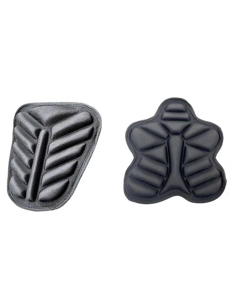 Sitzkissen Motorrad Motorrad Sitzkissen Motorrad Abdeckung Anti-Slip Air Kissen Sitz Abdeckung Für Motorrad Zubehör Motorrad Sitzpolster(A Set) von NBHGFF