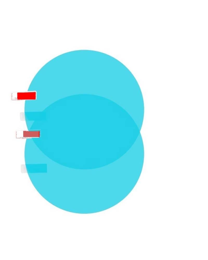 Stücke Rückspiegel Regenschutzfolie 2 Stücke Regendicht Auto Rückspiegel Aufkleber Anti-Fog Schutz Film Regen Schild(95-95) von NBHGFF