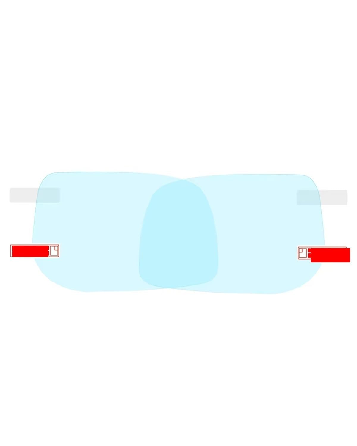 Stücke Rückspiegel Regenschutzfolie Für Toyota Für Auris 2006-2011 E150 150 Volle Abdeckung Anti Fog Film Rückspiegel Regendicht Anti-Fog Filme(for Auris No Turn) von NBHGFF