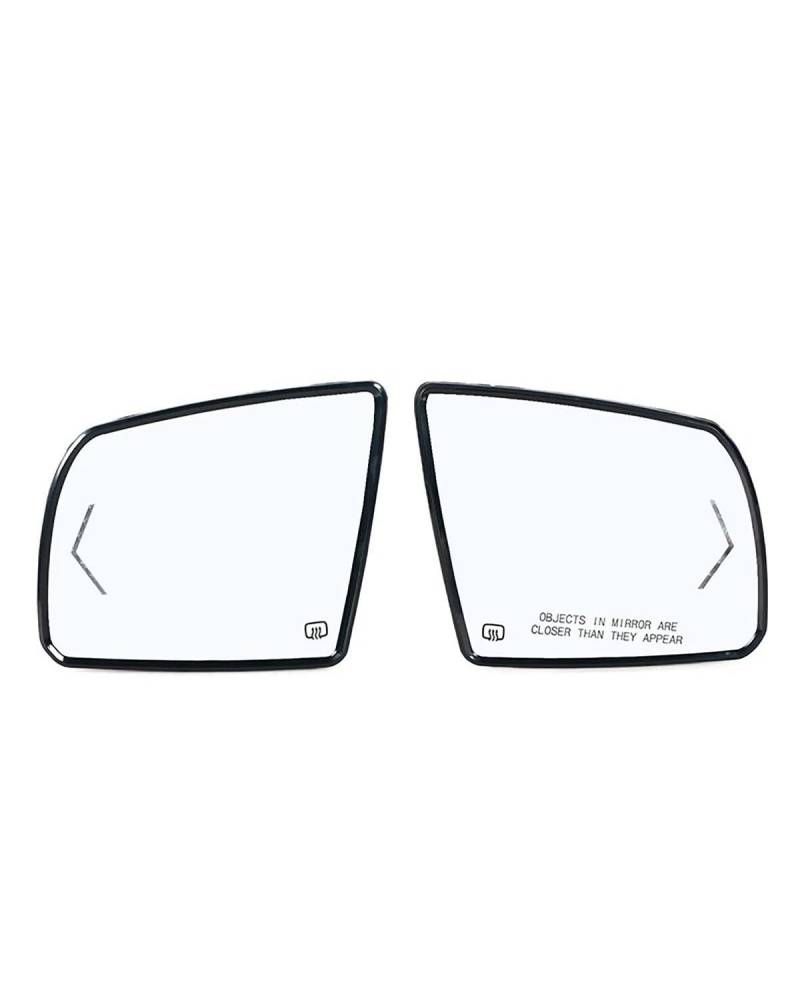 Umkehrlinse Rückfahrglas Spiegel Auto Außen Rückspiegel Seite Spiegel Objektiv Glas Mit Beheizten Für Toyotaes Für Tundra 2007-2020 87906-0C032 Außenspiegelglas(1pcs Left) von NBHGFF