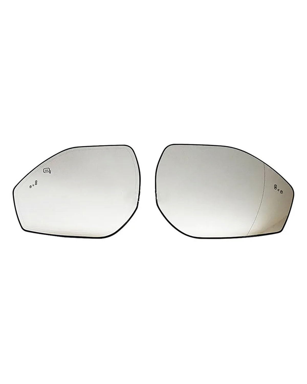 Umkehrlinse Rückfahrglas Spiegel Autospiegel Rückspiegel Heizung Toter Winkel Zusatzlinse Spiegel Spiegelglas Für Fordes Für Explorer 20-22 Modelle Außenspiegelglas(1 Pair blind Spots) von NBHGFF