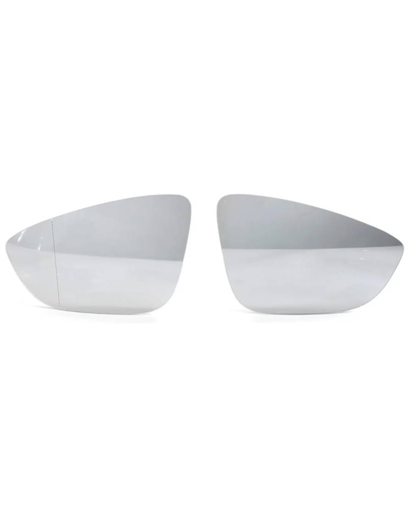 Umkehrlinse Rückfahrglas Spiegel Für Jetta 6 2011-2017 Beheizter Seitenrückspiegel Glas Autoseitenspiegel Autotür Außenspiegel Rückspiegel Außenspiegelglas(A Pair White) von NBHGFF