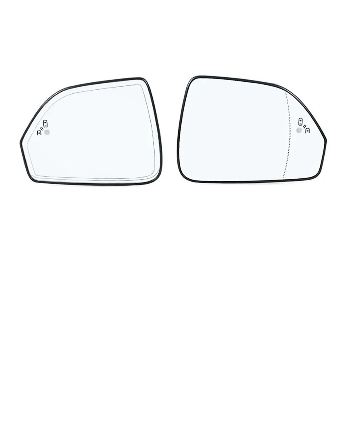 Umkehrlinse Rückfahrglas Spiegel Für Lincoln Für MKZ Auto Seite Spiegel Objektiv Rück Reflektierende Linsen Glas Mit Heizung Blind Spot Außenspiegelglas(2PCS Left and Right) von NBHGFF