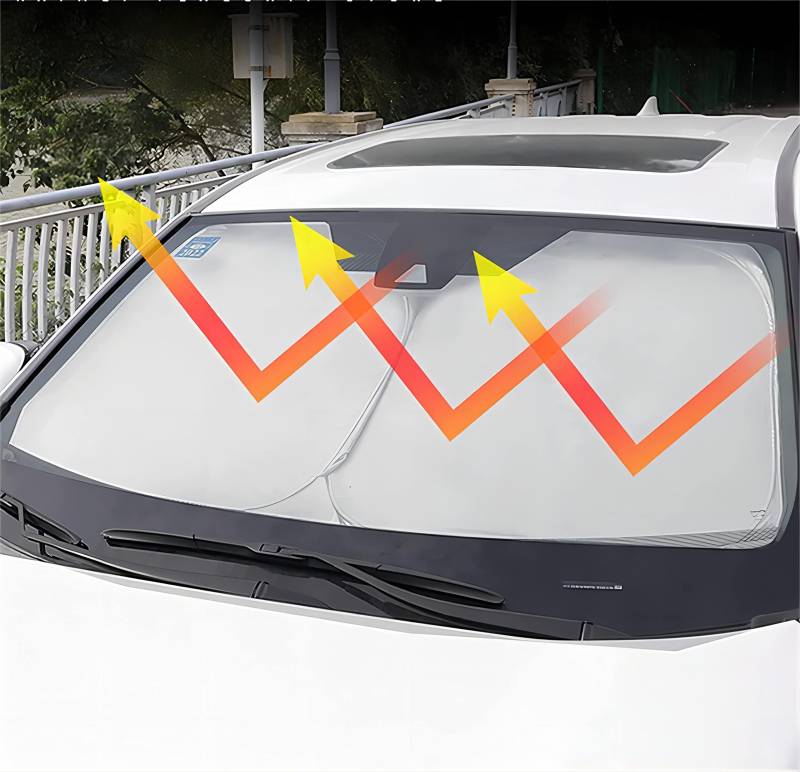 Sonnenschutz Auto Frontscheibe für BMW X3 G01 2018-2024, UV-Schutz Auto Sonnenschutz Frontscheibe Faltbar Auto Zubehör,D von NBKLSBF