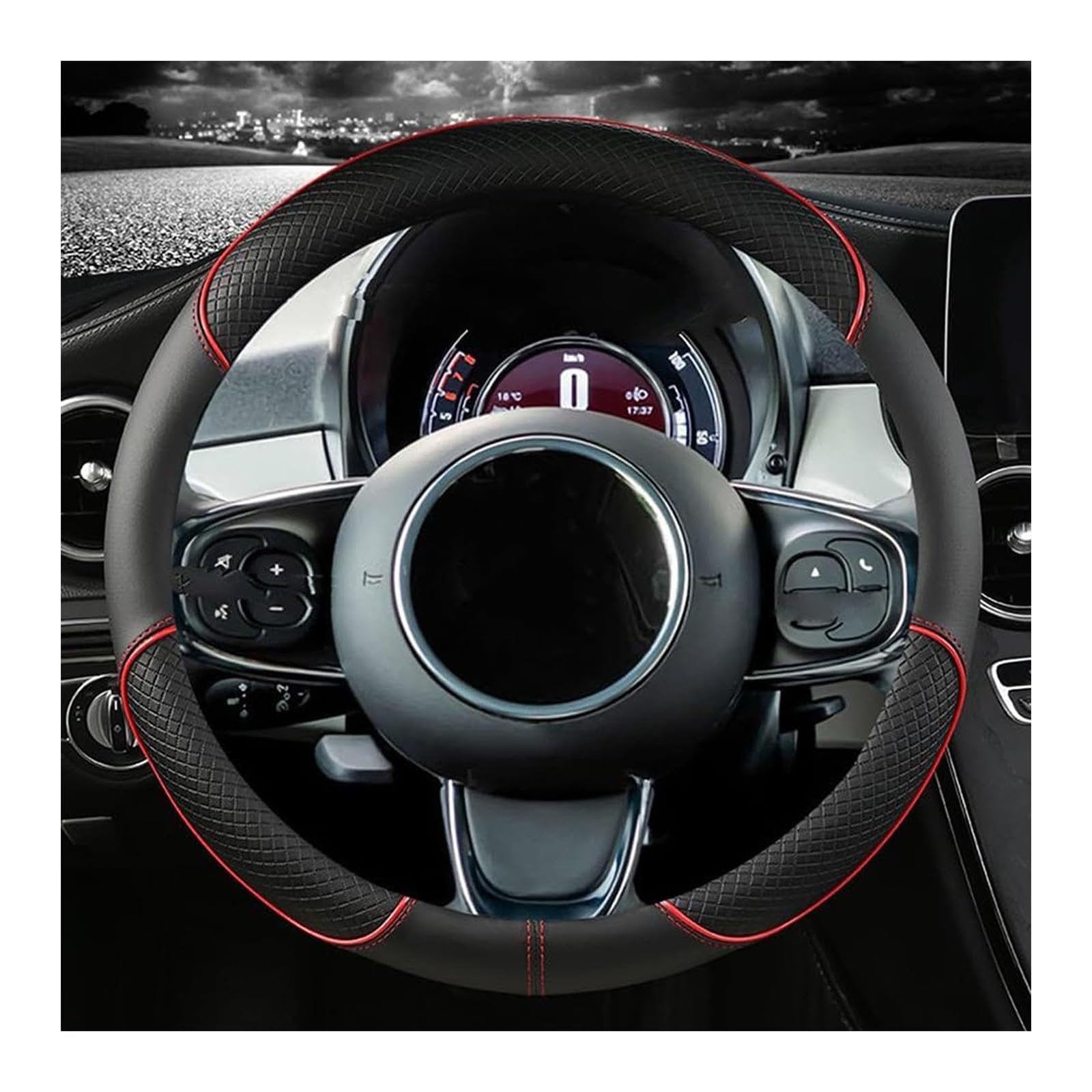 Auto Lenkradbezug, für Land Rover Discovery 4 2010-2016 Mode Anti-Rutsch-Leder Atmungsaktives Lenkradbezug Anti-Rutsch Atmungsaktives Lenkradschutz Auto,C-D Auto Lenkradbezug, für Land Rover Discovery 4 2010-2016 Mode Anti-Rutsch-Leder Atmungsaktives Lenkradbezug Anti-Rutsch Atmungsaktives Lenkradschutz Auto,C-D von NBONNXML