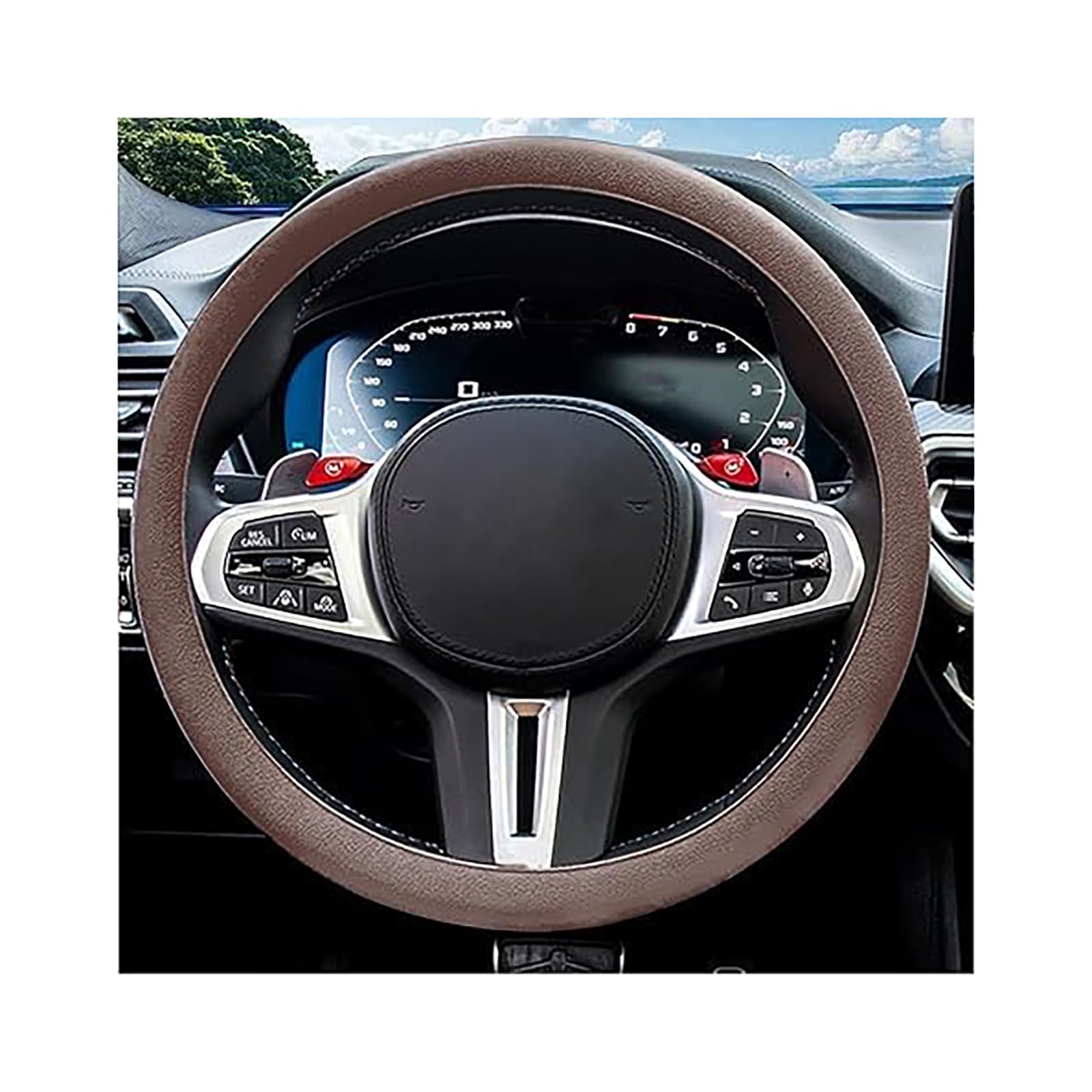 Auto Lenkradbezug, für Mazda MX-5 NC NB NA Mode Anti-Rutsch-Leder Atmungsaktives Lenkradbezug Anti-Rutsch Atmungsaktives Lenkradschutz Auto,K- D Auto Lenkradbezug, für Mazda MX-5 NC NB NA Mode Anti-Rutsch-Leder Atmungsaktives Lenkradbezug Anti-Rutsch Atmungsaktives Lenkradschutz Auto,K- D von NBONNXML