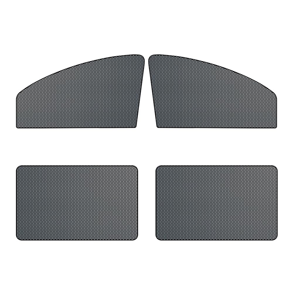 Auto Seitenfenster Sonnenschutz, für Audi A4 B9 Avant Allroad 2015-2022 Privatsphäre undurchsichtig Auto Mesh-Screen-Sonnenschirm UV Schutz Atmungsaktiv,4Pcs von NBVGFGDF