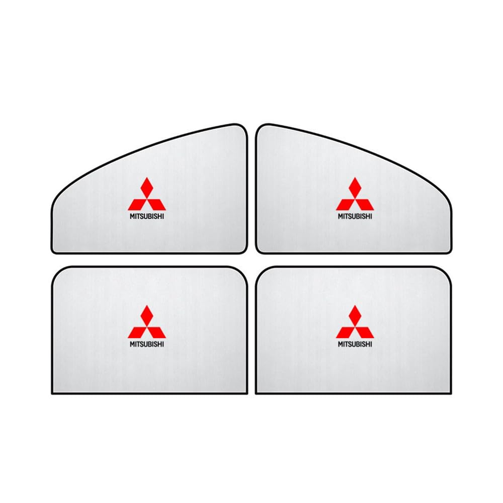 Auto Seitenfenster Sonnenschutz, für Mitsubishi Colt Turbo/Hybrid 2023 2024 Privatsphäre undurchsichtig Auto Mesh-Screen-Sonnenschirm UV Schutz Atmungsaktiv,4Pcs von NBVGFGDF