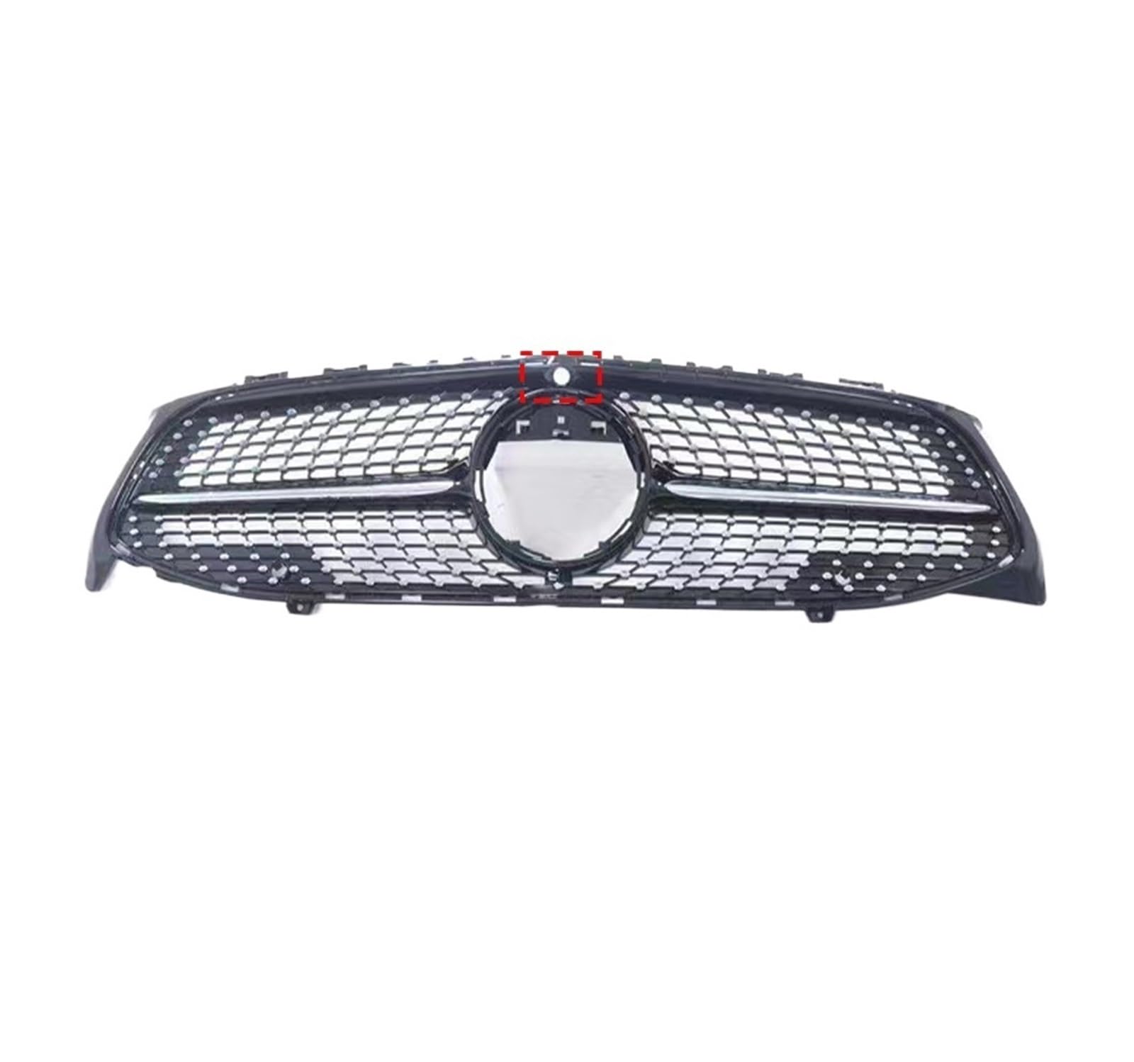 Facelift Tuning Frontgrill Stoßstangengrill GT Diamond Mesh Kompatibel for Mercedes Benz CLA C117 W117 C118 W118 2013-2022 180 200 220 Kompatibel for CLA260(C118 Dia Black-Hole) von NBVTSVBS