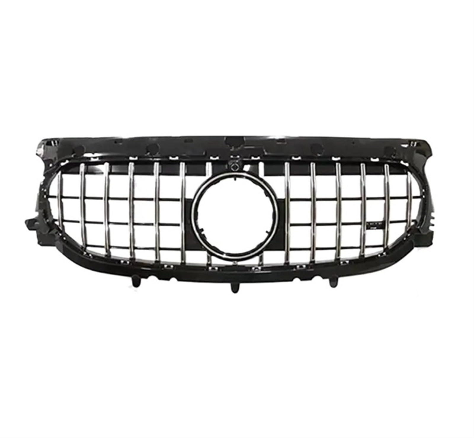 Frontgrill for Stoßstange, Renngrill, kompatibel mit Mercedes Benz GLA X156 H247 2020+, Center Mesh Facelift Body Kit, Haubengrill(GT Silver) von NBVTSVBS