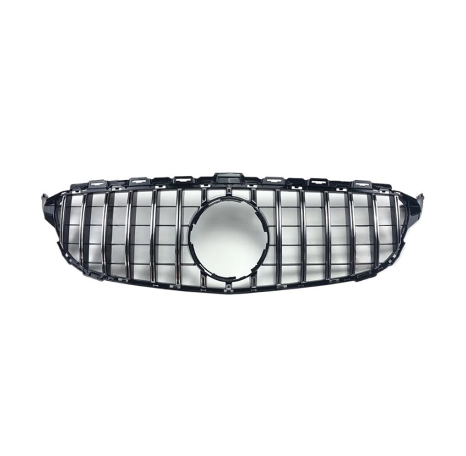 GT Diamond Frontgrill for die Stoßstange, kompatibel mit Mercedes W205 C C205 S205 2014–2021, kompatibel mit C200 C260 C180 C250 C300 AMG Tuning(14-18 GT Black) von NBVTSVBS