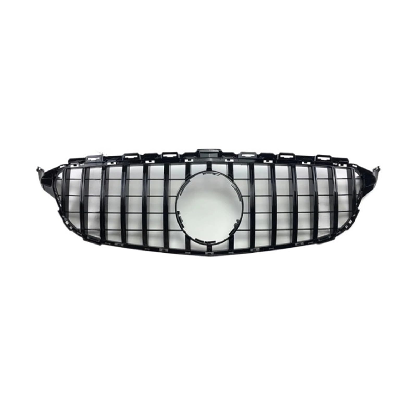 GT Diamond Frontgrill for die Stoßstange, kompatibel mit Mercedes W205 C C205 S205 2014–2021, kompatibel mit C200 C260 C180 C250 C300 AMG Tuning(14-18 GT Silvery) von NBVTSVBS