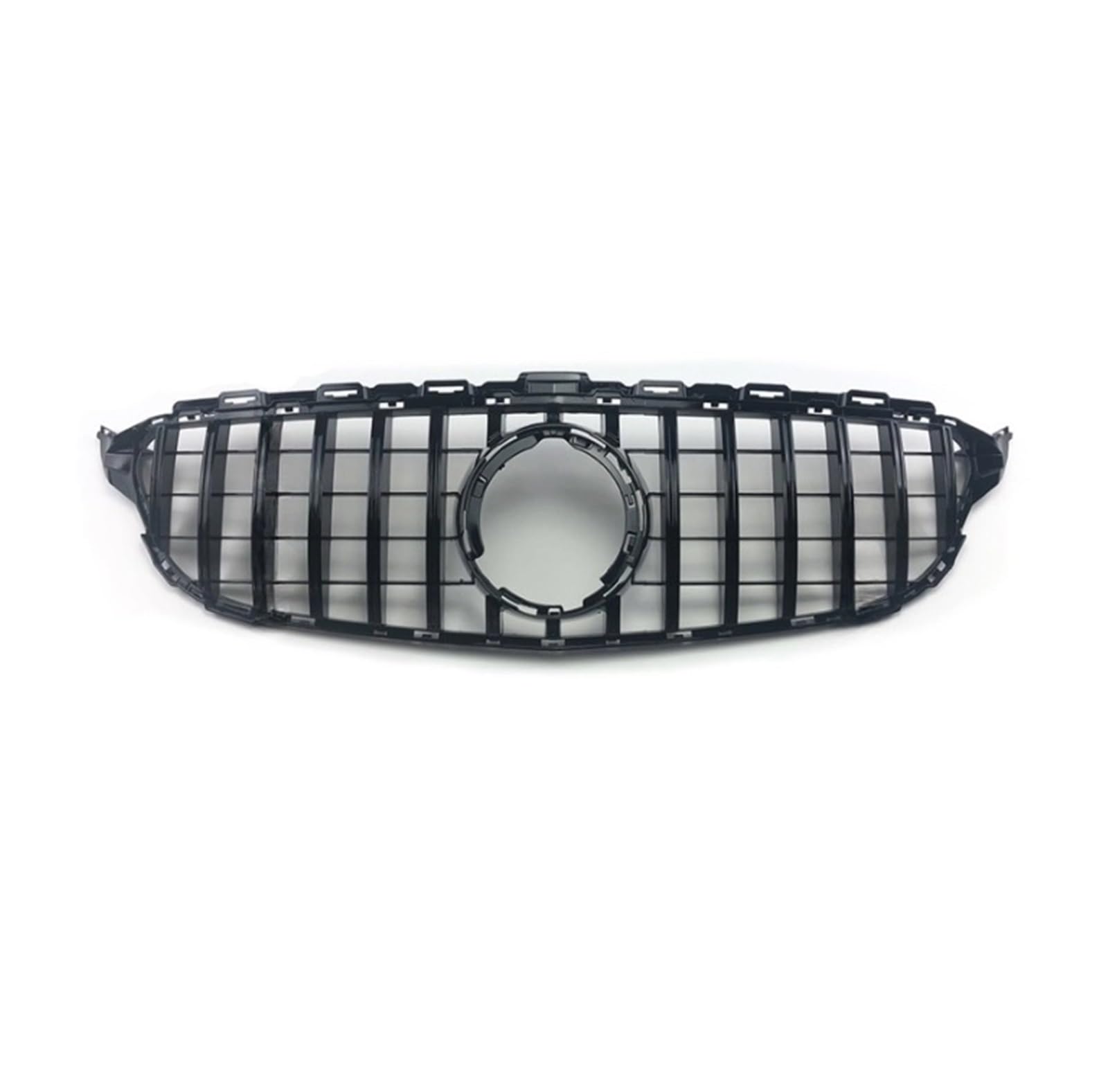 GT Diamond Frontgrill for die Stoßstange, kompatibel mit Mercedes W205 C C205 S205 2014–2021, kompatibel mit C200 C260 C180 C250 C300 AMG Tuning(19-21 GT Black) von NBVTSVBS