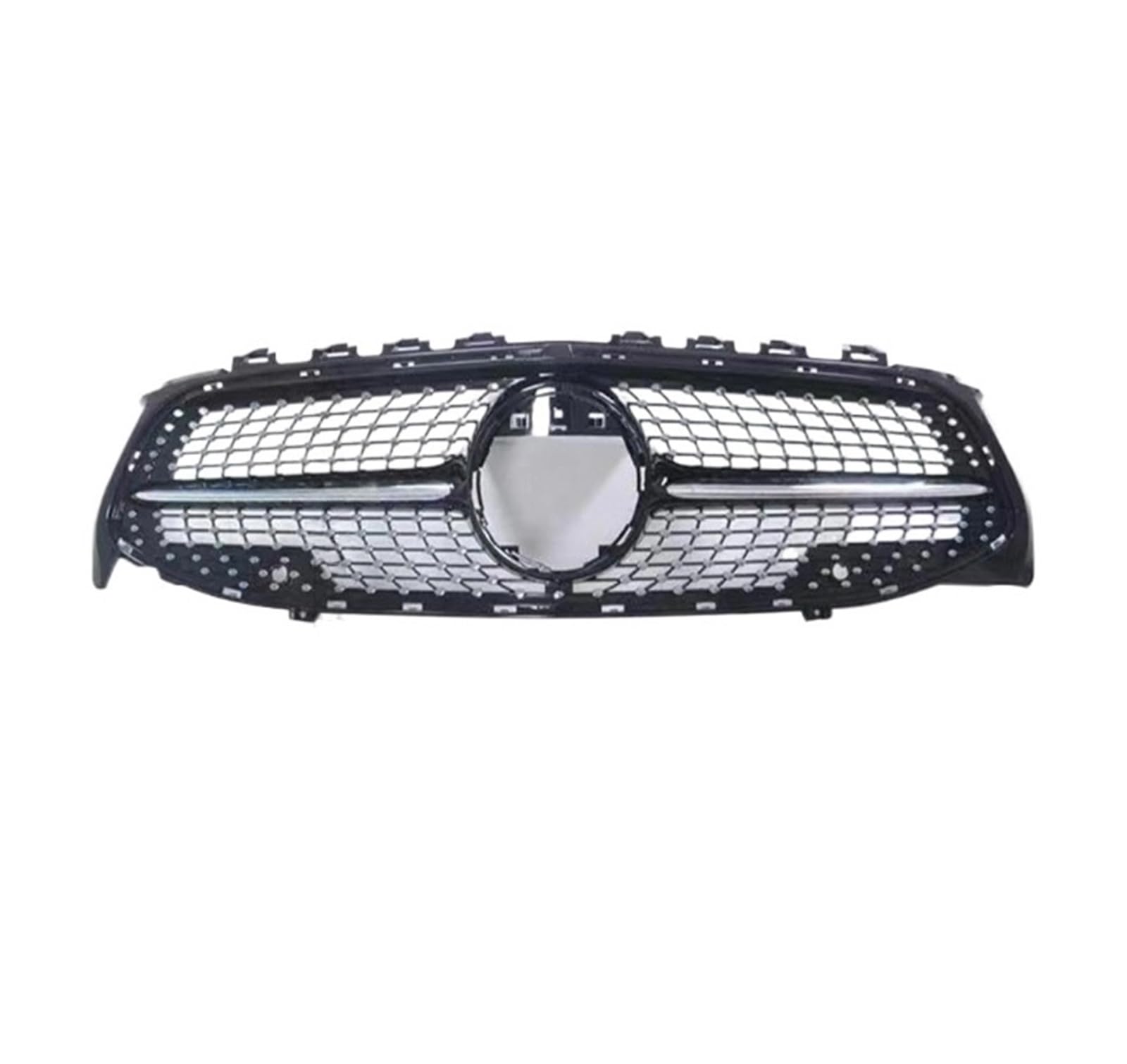 Haube Mesh GT Diamant Front Grille Einlass Stoßstange Grill Facelift Kompatibel for Mercedes Benz CLA C118 W118 2019-2022 Tuning Refit(Diamond Black) von NBVTSVBS