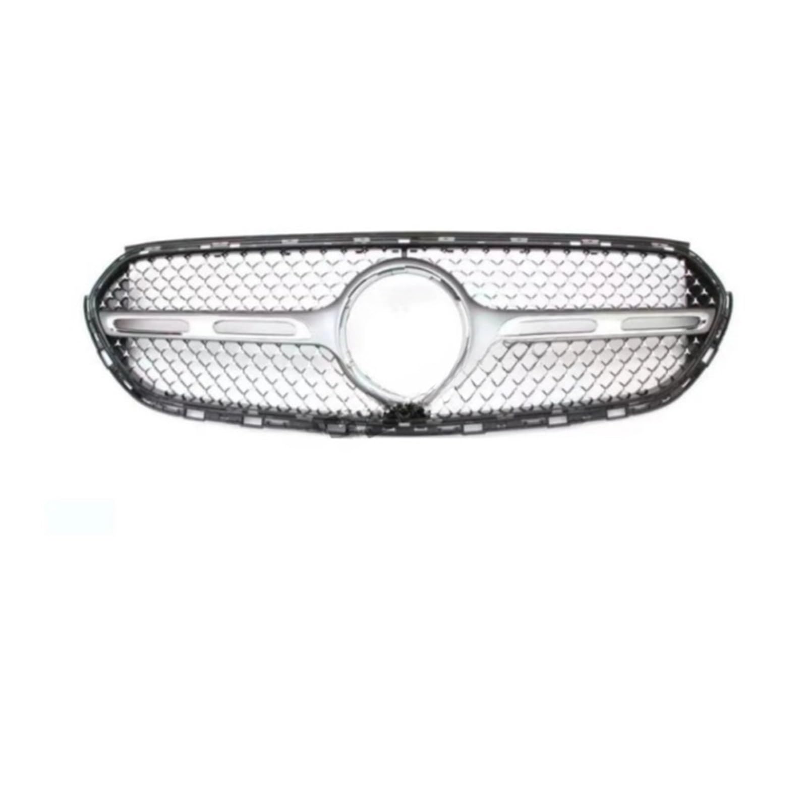 Kompatibel for Mercedes Benz GLC Klasse X254 2023+ Diamond Style Frontgrill Sport Edition Normalversion Mesh Wassertank Abdeckung Grille(Normal Silver) von NBVTSVBS