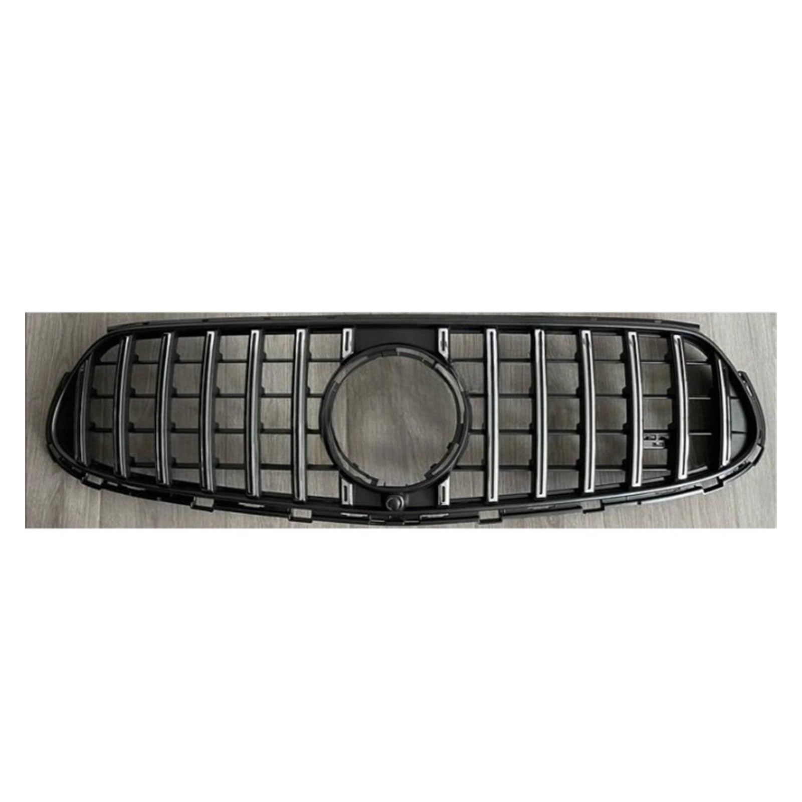 Kompatibel mit Mercedes Benz GLC-Klasse X254 2023 2024+ GT Style Kühlergrill Mesh Grille Cover Sport Edition Normale Version Auto modifizieren(Sport Silver) von NBVTSVBS