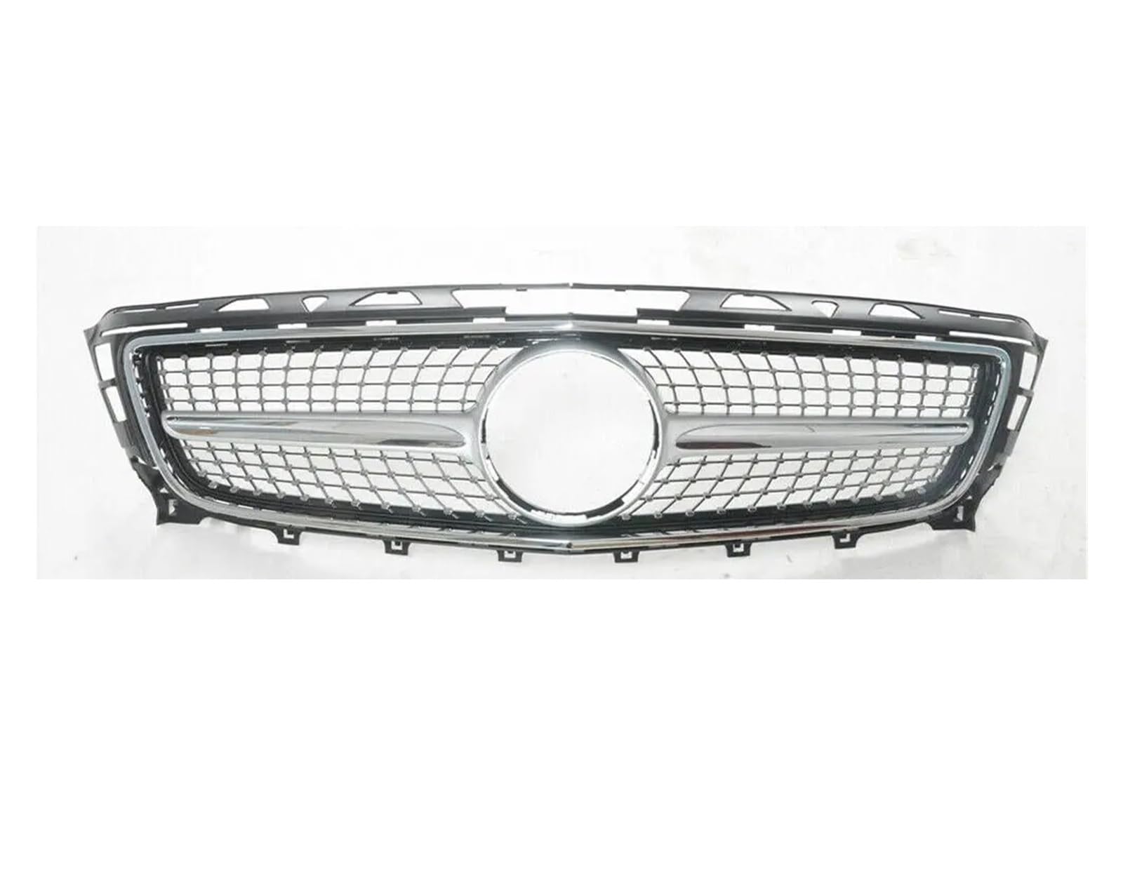 Kühlergrill im Diamant-Stil. Kompatibel for Mercedes-Benz W218 CLS 2011-2014. Kompatibel for CLS 250 CLS300 CLS350. Ersatzgitter for die Frontstoßstange(Silver1) von NBVTSVBS