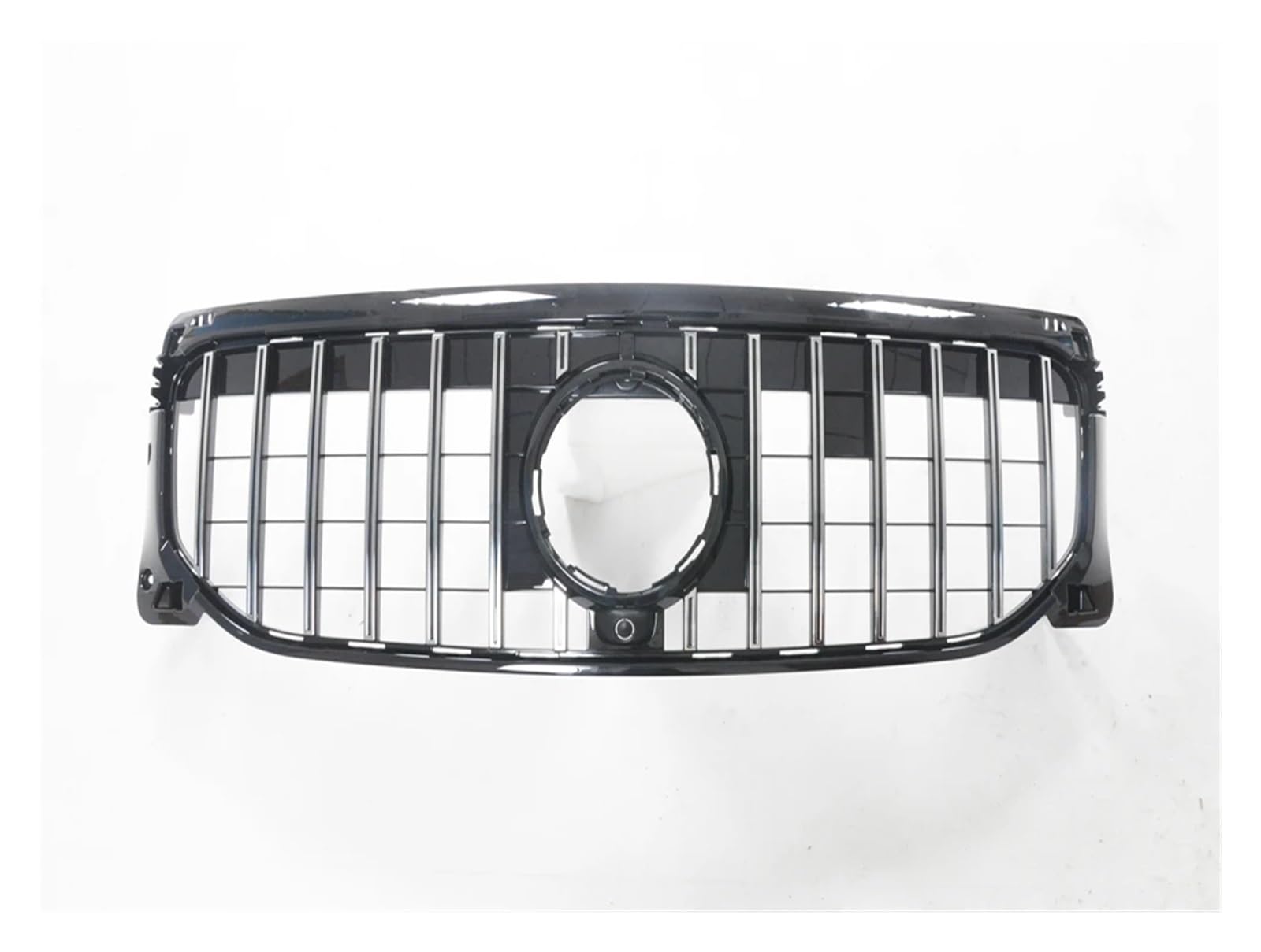 Kühlergrill kompatibel for Mercedes Benz GLB-Klasse W247 X247 GLB200 2019-2021, kompatibel for GLB250 GT R Style, Schwarz/Silber, oberer Stoßstangenhauben-Maschengrill(Silver1) von NBVTSVBS