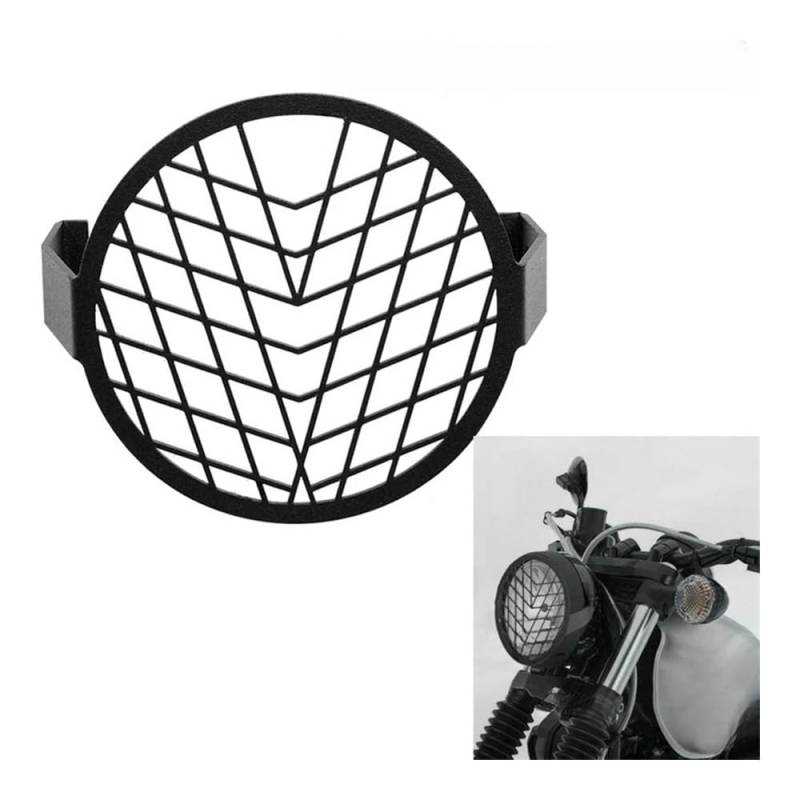 Kühlergrill Abdeckung Protector 4 Zoll Vorne Motorrad Scheinwerfer Mesh Grill Maske Kopf Licht Lampe Abdeckung Protector Schutz Für Ya&maha XG250 XG 250 von NCBPQSHC