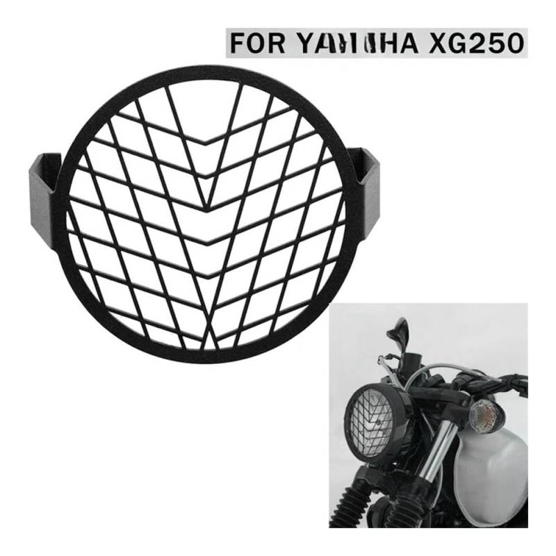 Kühlergrill Abdeckung Protector 4 Zoll Vorne Motorrad Scheinwerfer Mesh Grill Maske Kopf Licht Lampe Abdeckung Protector Schutz Für Ya&maha XG250 XG 250 von NCBPQSHC