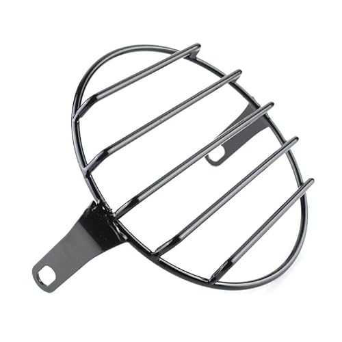 Kühlergrill Abdeckung Protector 5.75 ”Motorrad Universal Runde Scheinwerfer Abdeckung Grill Scheinwerfer Mesh Protector Für Ha&rley Chopper Bobber von NCBPQSHC