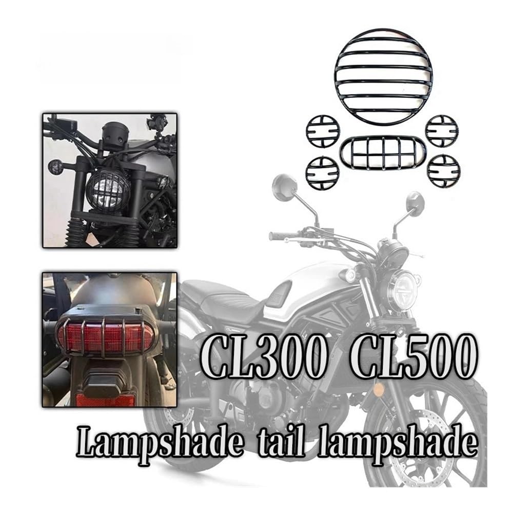 Kühlergrill Abdeckung Protector Für Ho&nda CL300/250 CL500 2020 2021 22 23 Motorrad Scheinwerfer Blinker Rücklicht Grill Cove von NCBPQSHC