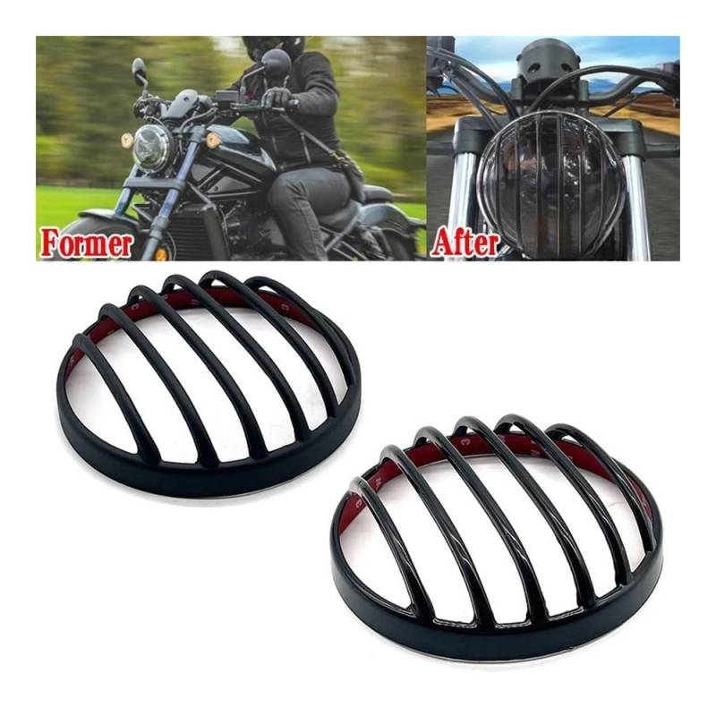 Kühlergrill Abdeckung Protector Motorrad Scheinwerfer Grill Abdeckung Für Ho&nda Rebel CMX1100 CMX500 CMX300 2017-2021 2022 Front Kopf Licht Lampe Protector Schutz von NCBPQSHC