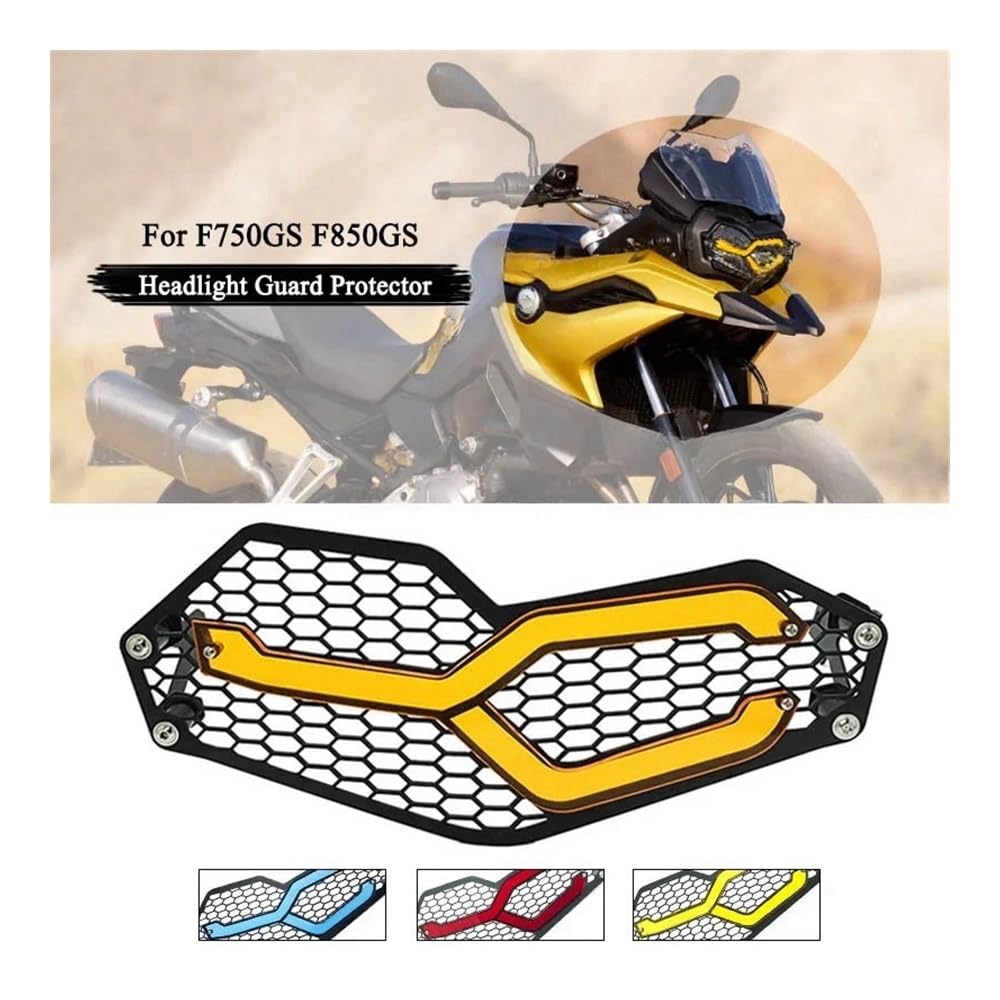 Kühlergrill Abdeckung Protector Motorrad Scheinwerfer Schutz Kopf Licht Schutz Abdeckung Grille Für B&M&W F 750GS F850 GS F750GS F850GS 2018 2019 2020 2021 2022 von NCBPQSHC