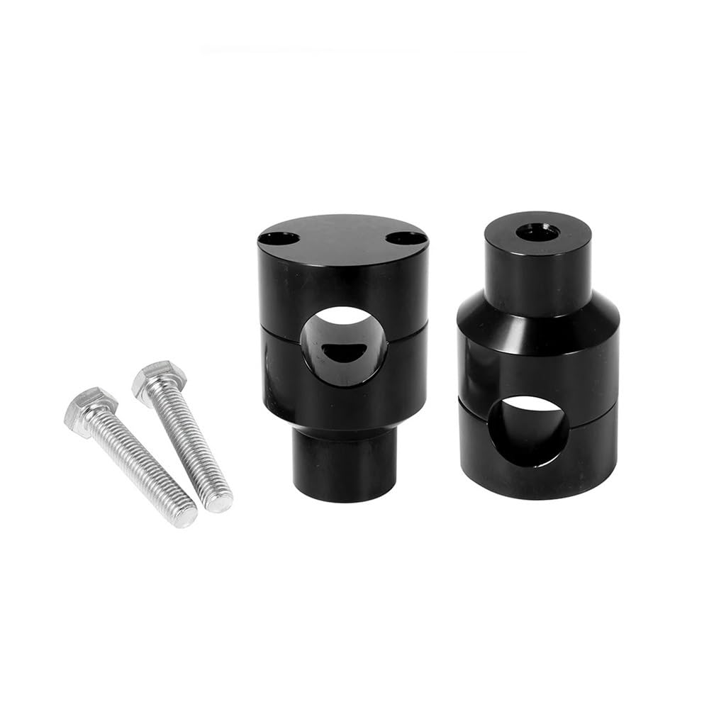 Motorrad Lenkererhöhung 22MM 25MM Motorrad Lenker Riser Up Halterung Clamp Kit Für 1'' 7/8 "Lenker Universal Schwarz/Chrom Für Ha&rley Für Ho&nda von NCBPQSHC