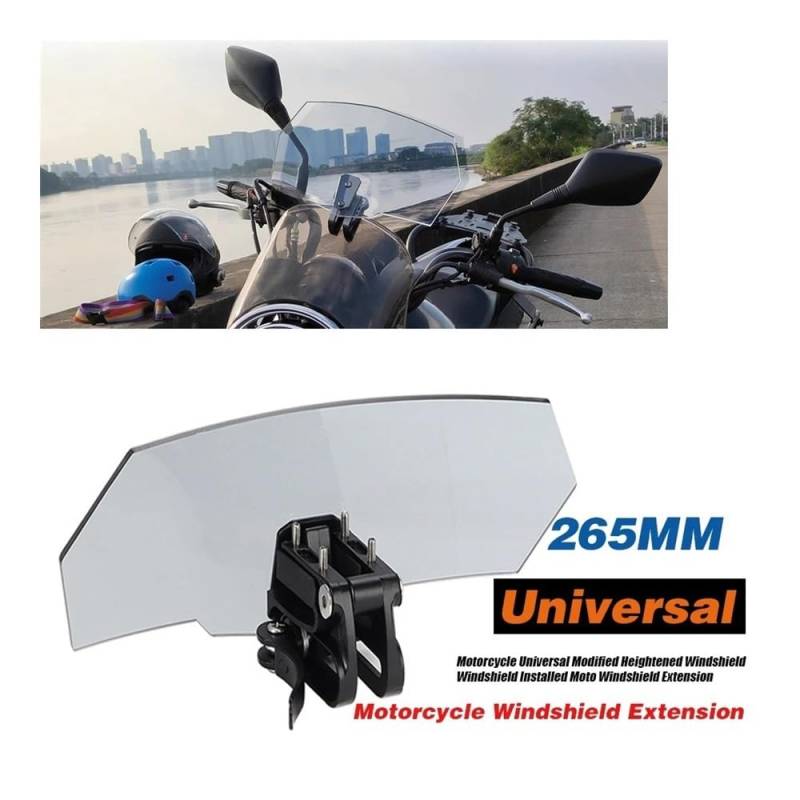 Motorrad Windschutz Scheibe Für Su&zuki VS 600 800 DL650 DL1000 DL250 V-Strom 650 1000 XT Motorrad Windschutzscheibe Verlängerung Spoiler Windschutz Air Deflektor von NCBPQSHC