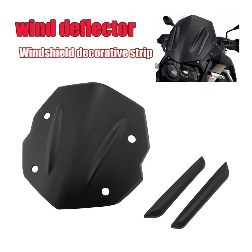 Motorrad Windschutz Scheibe Instrument Vorne ABS Windschutzscheibe Deflektor Windschutzscheibe Dekorative Streifen Zubehör Für B&M&W R1200GS LC ADV R1250GS Adventure 2018 von NCBPQSHC