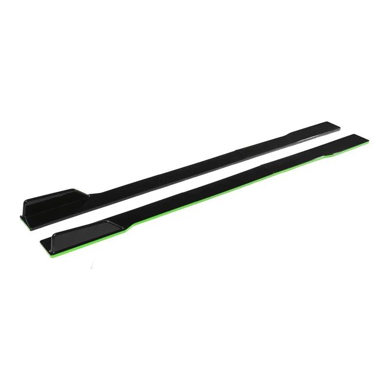 2 m Auto-Seitenschwellerverlängerungen Spoiler Rocker Lippe kompatibel for Benz W205 W204 W203 W211 W212 W213 W117 C117 W176, AMG, GTR Body Kit(Green) von NCGLEQVW