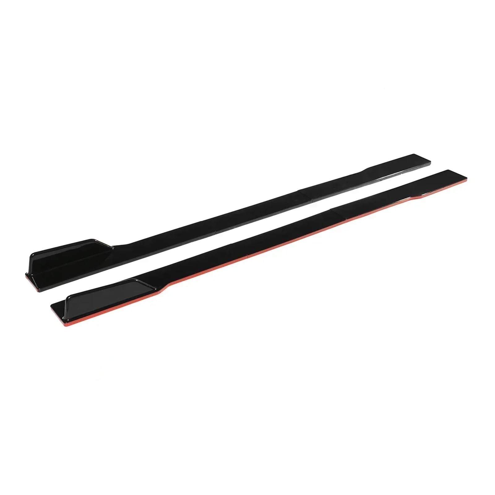 2 m Auto-Seitenschwellerverlängerungen Spoiler Rocker Lippe kompatibel for Benz W205 W204 W203 W211 W212 W213 W117 C117 W176, AMG, GTR Body Kit(Red) von NCGLEQVW