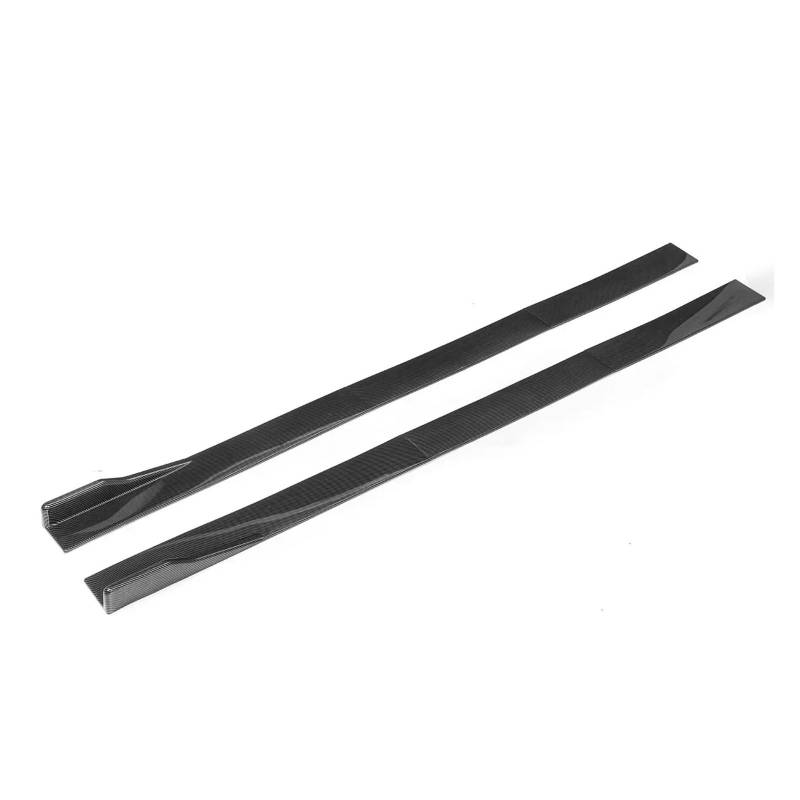 2m Auto Seitenschweller Winglet Seitenflügel Stoßstangenlippe kompatibel for VOLKSWAGEN VW Polo GOLF Mk5 Mk6 Mk7 Jetta Passat Body Kit(2.2m Carbon Fiber Look) von NCGLEQVW