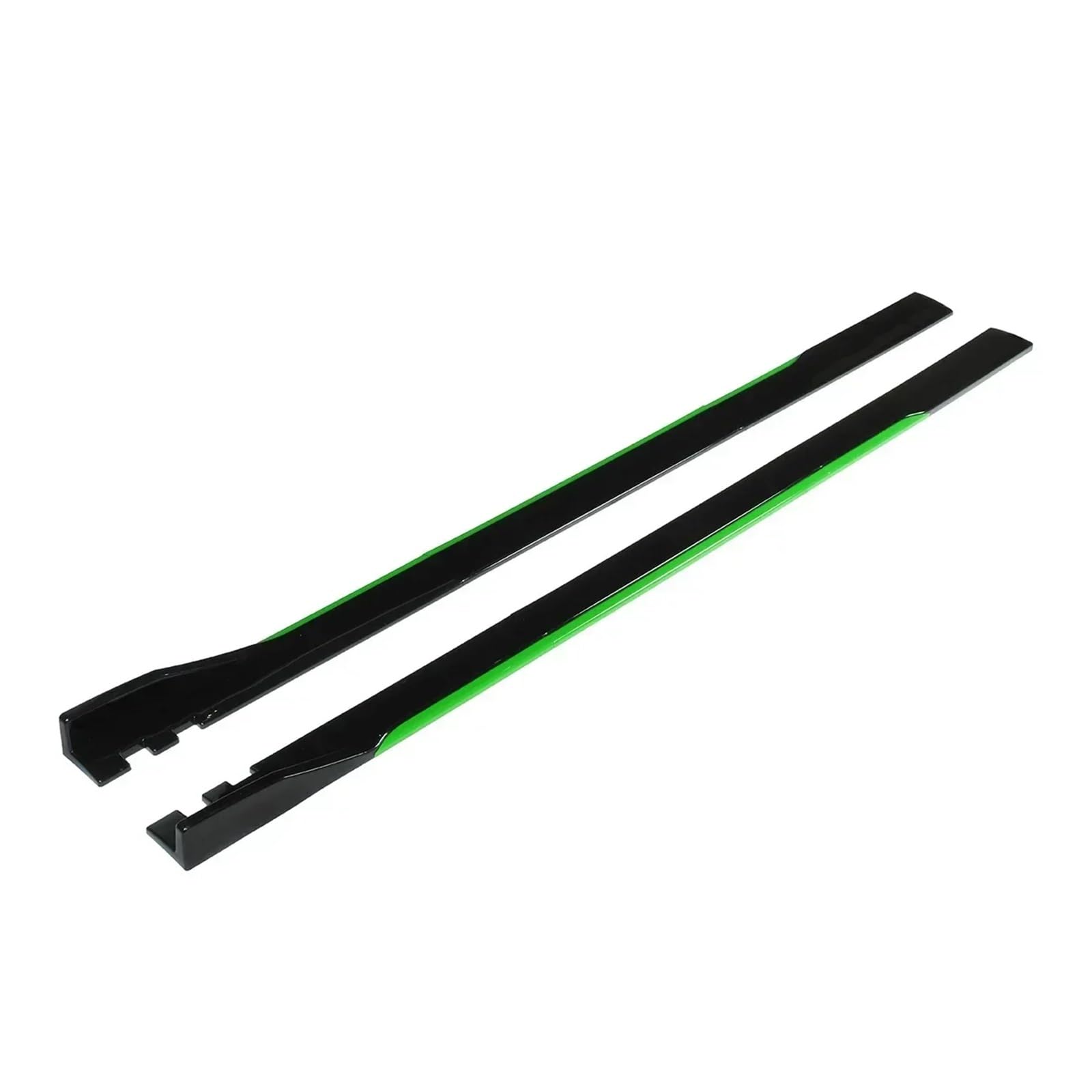 5-farbige Seitenschweller-Verlängerung, Rocker-Splitter, Diffusor-Flügel, kompatibel mit SEAT LEON, Ibiza, PEUGEOT, Renault und Clio Body Kit(Green) von NCGLEQVW