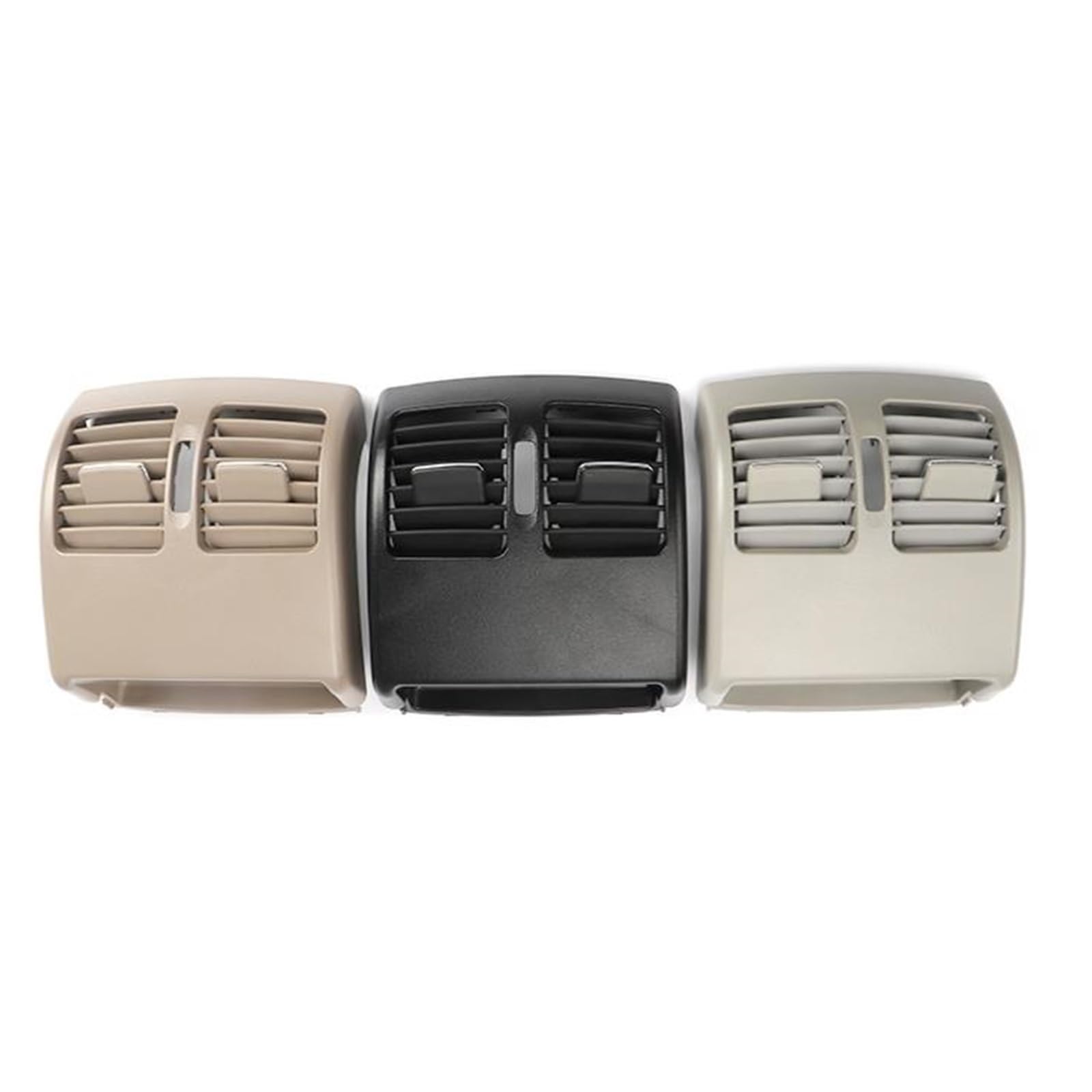 A/C-Entlüftungsgitter for die Hinterachse, kompatibel mit Mercedes Benz E W212 2012–2015, Mittelklimaanlagengrill, Rahmen, Grau/Schwarz/Beige(Black) von NCGLEQVW