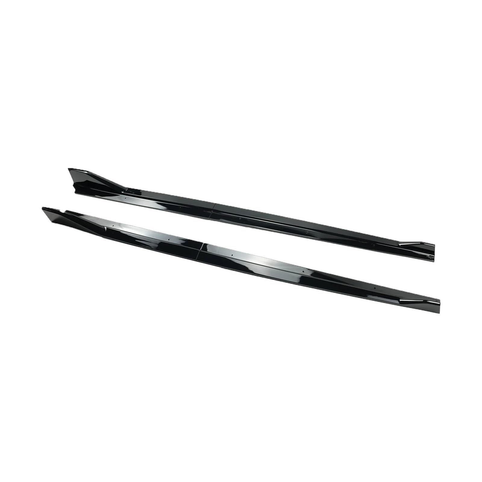 Ein Paar Auto-Seitenschweller-Verlängerung, Splitter, Spoiler, AG-Stil, Platte, Lippe, Stoßstange, kompatibel for Toyota Supra GR Supra A90 A91 2020–2024(Glossy Black) von NCGLEQVW